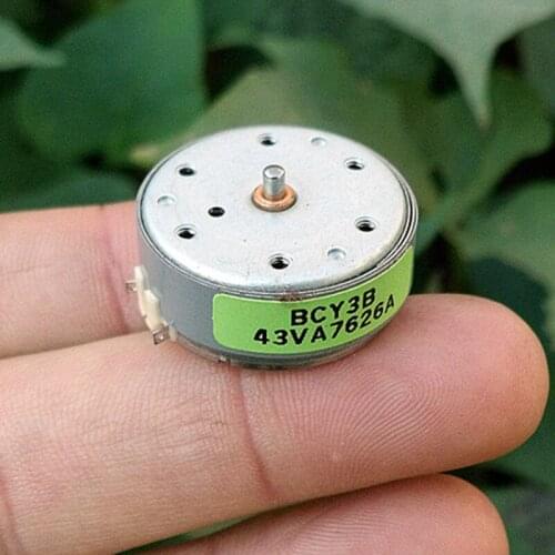 DC 1.5V-3V 6500RPM Mini Mute 400 Solar Power DC Motor Ultrathin Small Round Motor DIY Toy Model