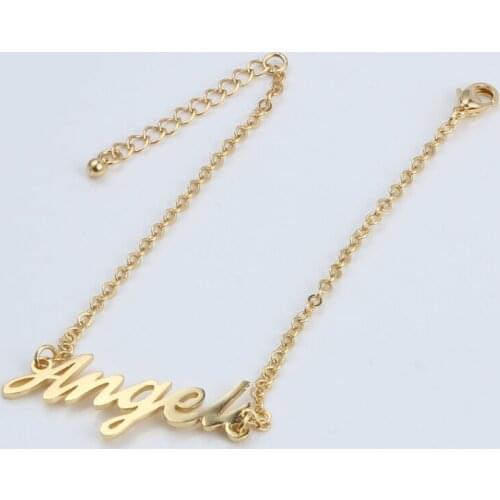 DUOYING Fashion Custom Bracelet Name Pendant Bracelet Gold Personalized Bracelet For Women Charming cute Christmas Gifts Jewelry