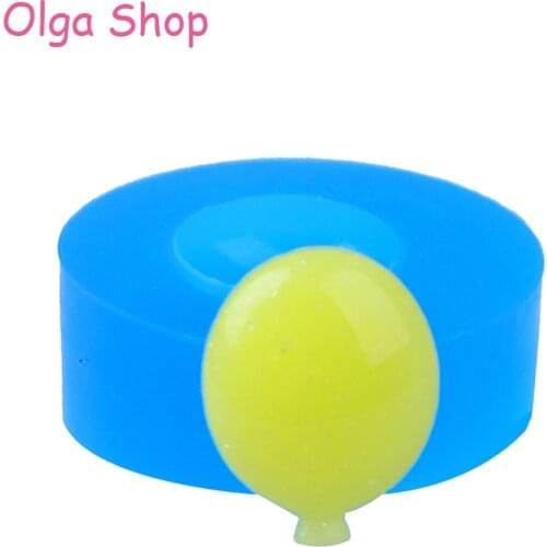 FYL517 18.3mm Balloon Flexible Silicone Mold - Baby Shower Mold Fonant, Cupcake Topper, Chocolate, Resin, Jewelry DIY, Food Safe