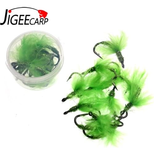 JIGEECARP 4/10pc Camouflage Carp Fishing Hook Water Grass Moss Rig Bait Hook For Fishing Carp Artificial Crank Hook Carp Flies