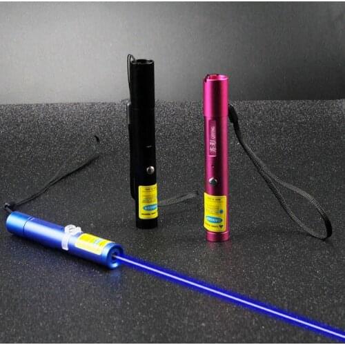 JSHFEI LaserPointer blue laser pointer USB charging indicator pen mini laser pointer with hand rope sand table pointer