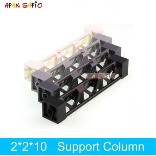 5pcs DIY Building Blocks 2x2x10 Support colum Bricks Educational Plastic Toys for Children Compatible Brands Kids Gifts 58827