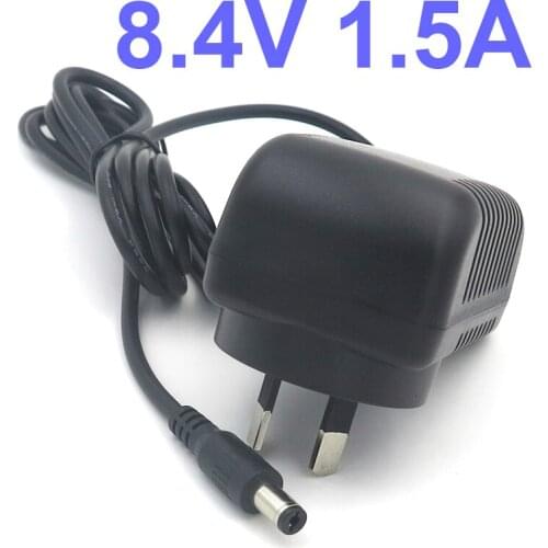 VORED 8.4V 1.5A Converter Adapter Power Supply US/EU/UK/AU Plug Universal Charger with 1.5m Cable DC 5.5*2.1mm Free Shipping