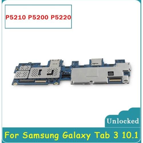Unlocked For Samsung Galaxy Tab 3 10.1 P5210 P5200 P5220 Motherboard,For Samsung Tab 3 10.1 P5210 P5200 Logic Board With Android
