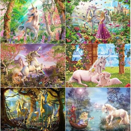 5D DIY Diamond Painting Embroidery Full Drill "Unicorn Animals" Cross Stitch Kits Mosaic Art Home Decor Gift