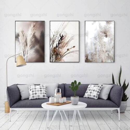Nordic Canvas Wall Art Poster Autumn Sense of Simple Plant Canvas Painting Living Room Cafe Bedroom Modern Decoration Painting