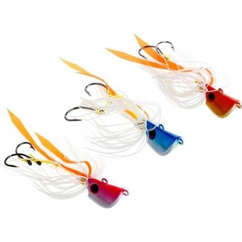 New Glow in Dark Luminous Metal Head Jig Fishing Lure Bait Squid Hooks 45g 65g 85g Artificial Carp Octopus Baits Accessory