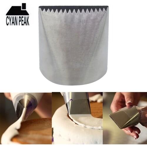 Extra Large Stainless Steel Nozzle Cake Decorating Pastry Tip Nozzle Ice Cream Piping Nozzles Fondant Pastry Baking Accessories