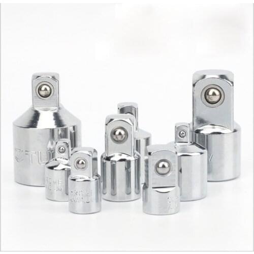 1/4" 3/8" 1/2" Drive Socket Ratchet Converter Adapter Reducer CR-V Steel Small Socket Tools for Car Bicycle Garage Repair Tools