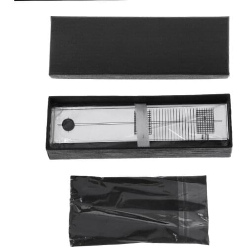 Turntable Phono Phonograph Cartridge Adjustment Ruler Calibration Gauge LP Stylus Alignment Protractor Tool Mirror Azimuth