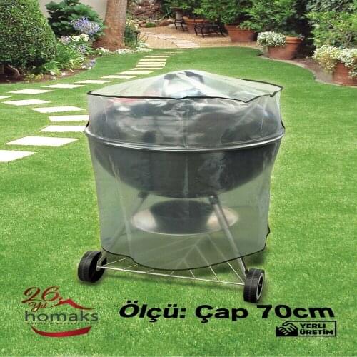 Outdoor Barbecue 70 diameter Transparent polyurethane tarpaulin durable cover