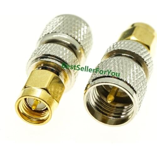SMA Male Plug ToConnector Mini UHF MINIUHF Male Plug RF Coax Adapter Connector Straight