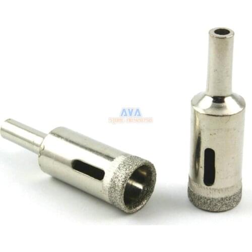 10 Pcs 16mm Dia Diamond Coated Drill Bit Marble Tile Glass Hole Saw Cutting Tool