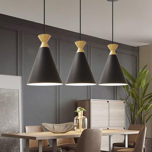 Led Pendant Light Modern Retro Pendant Lamp Nordic Hanging Lampshade Home Bedroom Kitchen Living Room Dining Restaurant Lighting
