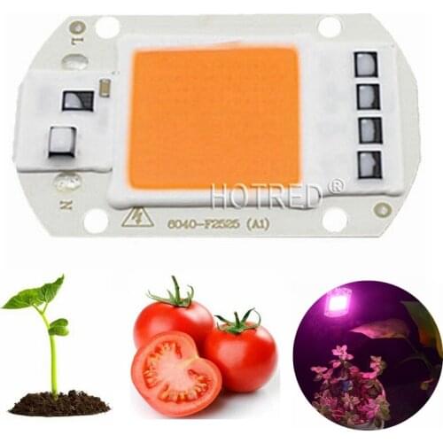 10PCS AC220V 110V 20W 30W 50W Driverless COB LED Full Spectrum LED Light Grow Chip Smart IC Hydroponics DIY Grow Light For Plant