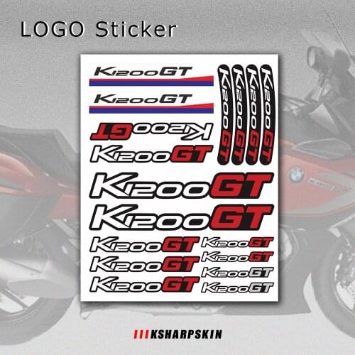 Motorcycle Body Sticker Reflective Waterproof Helmet Fuel Tank Tail Box Logo Decals Kit Set For BMW K1200 GT Sign K 1200GT