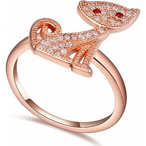 TRACYSWING Real Austrian Crystals Brand AAA Zirconia Micro Inlays Fashion Ring for women New Geometric Th-109040