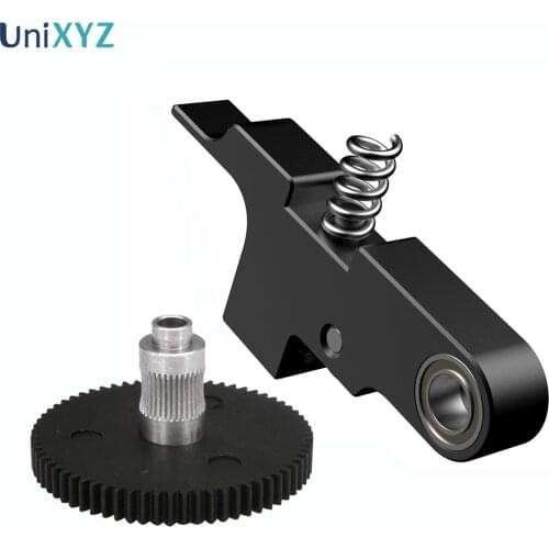 UniXYZ Arm Idler Metal Extruder Titan Aero Extruder+Titan Extruder Gear 66 Teeth for Artillery x1 Sidewinder 1.75mm Prusa i3 MK2