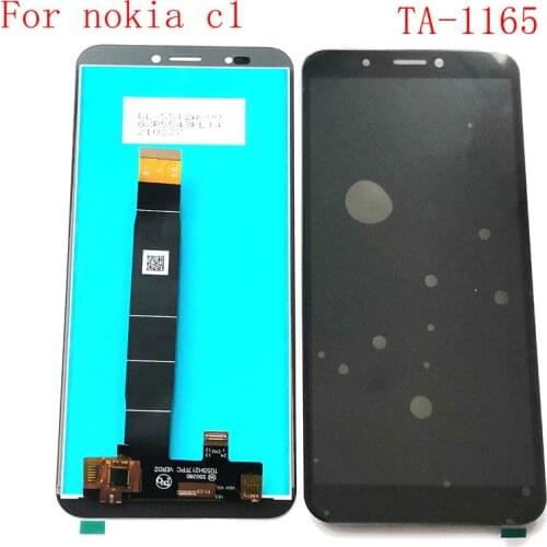 For Nokia C1 Lcd screen Display+Touch Glass DIgitizer For nokiac1 Replacement Parts TA-1165