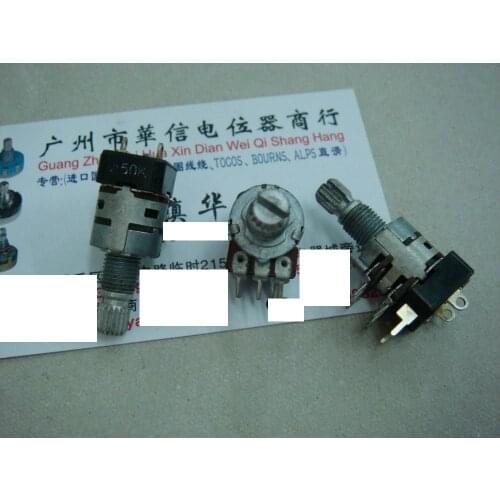 1pcs/lot 128 switch type with double A50K Potentiometer 15MM rachis