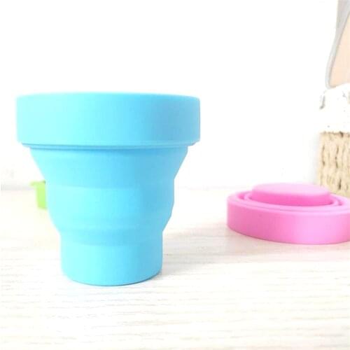 1pc Silicone Water Bottle Outdoor Portable Water Cup Travel Drinking Bottles Travel Camping Portable Water Cups