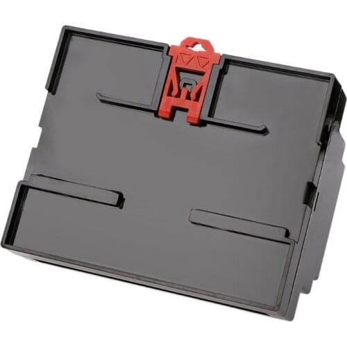 107*87*59mm Black/White Plastic Din Rail Junction Box Electronic Equipment