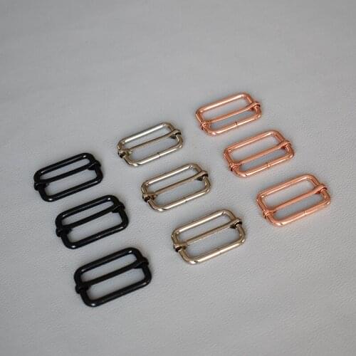 20 Pcs/Lot Metal Adjustable Webbing Slider for 30mm Fasteners Strap Backpack Belt Suitcase DIY Dog Collar Accessories