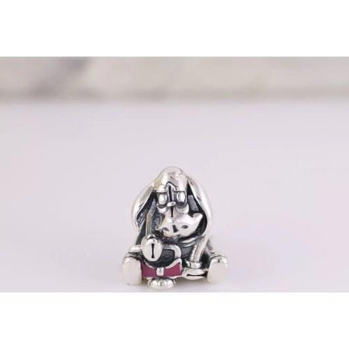 5PCS Hot Sale Silver Color Enamel Animal Cute Dog Spacer Alloy Beads Charms Fit Pan Women Bracelets & Bangles DIY Jewelry Femme