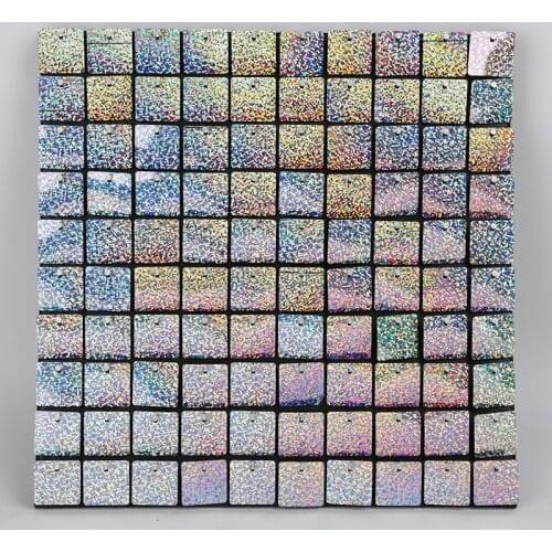 50pcs Sequin Wedding Birthday Party Backdrops Confetti Spangles 30cm x 30cm Background Board 3D Sequins Wall Panels