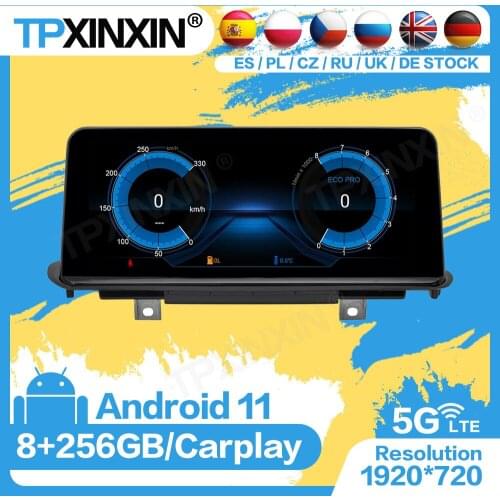 8+256GB Carplay Radio Receiver Android 11 For BMW X5 F15 2014 2015 2016 Audio Stereo GPS Navigation Video Player IPS Head Unit