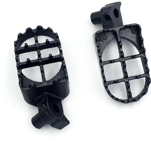 Aftermarket free shipping motorcycle parts Motocross MX Dirt Bike Steel Foot Pegs For Suzuki 2003 2004 RM125 RM250 GRAY