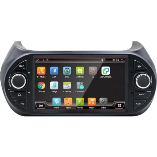 KLYDE 7" 1 Din Android 10.0 Car Radio For Fiat Fiorino Qubo 2008- Audio Stereo 4 Core Car Multimedia Player 1024*600