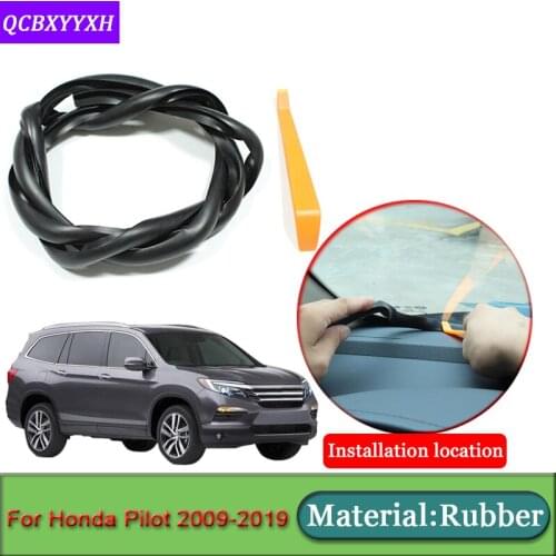 Car-styling For Honda Pilot 2009-2019 Anti-Noise Soundproof Dustproof Car Dashboard Windshield Sealing Strips Auto Accessories