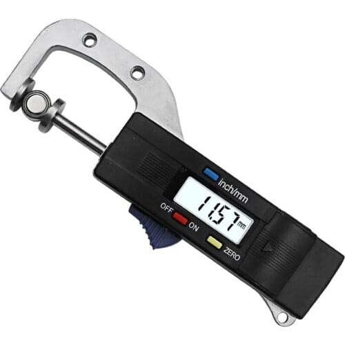 0-25.4mm Digital Micrometer, LCD Display Thickness Measuring Gauge, Inch/Metric Conversion, 0.01mm Resolution Thickness Gauge