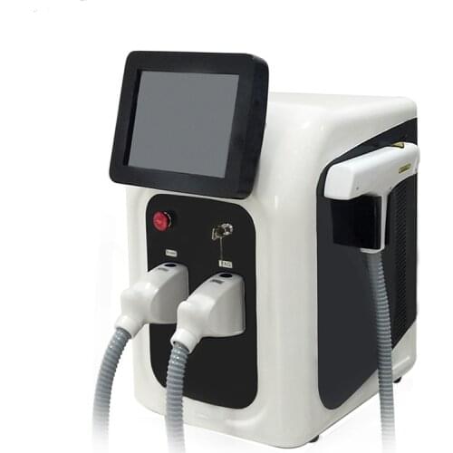 Two Handles Beauty Salon Use Laser YAG Pigment Removal E-light Shr IPL OPT Hair Removal