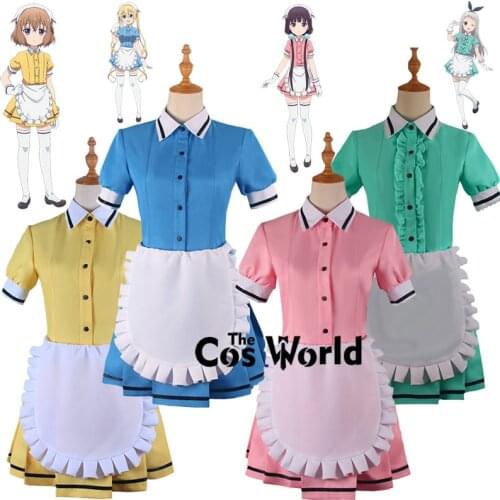 Blend S Hinata Kaho Sakuranomiya Maika Amano Miu Hoshikawa Mafuyu Maid Apron Dress Uniform Suit Outfit Anime Cosplay Costumes