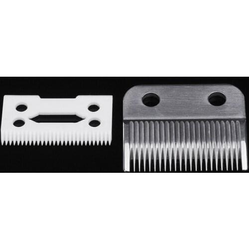 2Pc Hair Beard Replace Ceramic Blade Cutter Metal Bottom for Wahl Shear Clipper