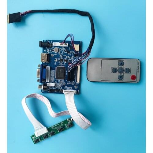 Kit Work for N101BGE-L31/L21/L41/L11 1366x768 Screen remote panel Controller Board 40pin driver 2AV VGA AV LED HDMI LCD display