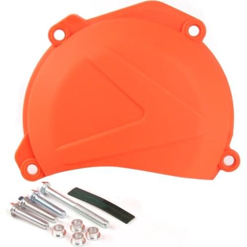 Motorcycle Clutch Cover For KTM 250 350 XCF SXF HUSQVARNA FC FX FE Pit Dirt Bike Engine Plastic Orange Protector Guard