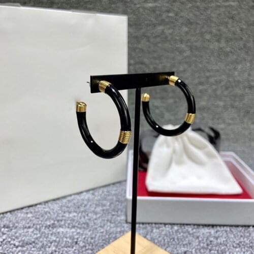 Hot 2021 Brand Newest Luxury Gold Silver Color Fashion Dangle Big Circle Earrings Geometry Punk High Quality Jewelry For Women