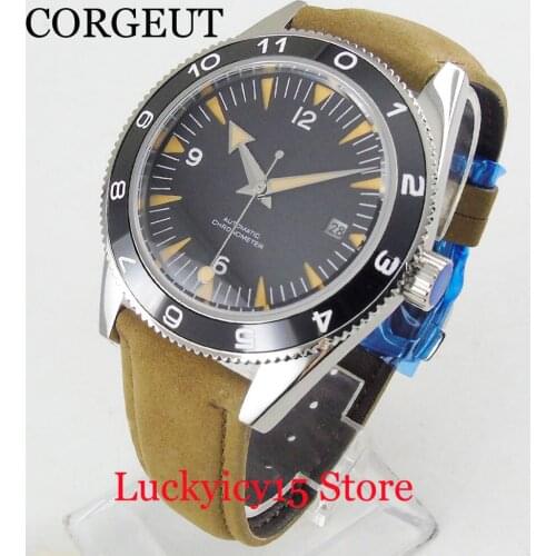 Fashion New 41mm Sterile Dial Automatic Mens Watch Sapphire Glass Rotaing Bezel Automatic Movement