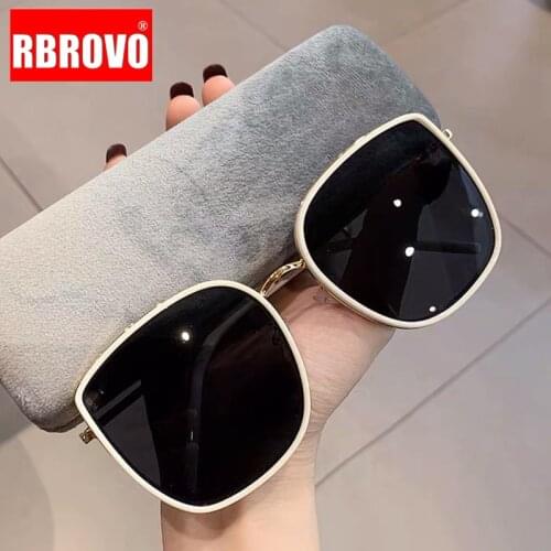 RBROVO Oversized Sunglasses Women Fashion Cateye Eyeglasses Women Luxury Brand Glasses for Women/Men Gafas De Sol Mujer 2021