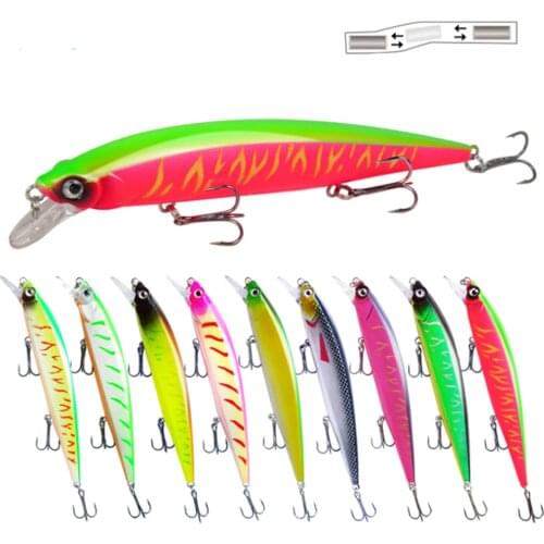 1pcs 18.3g 14cm Minnow Fishing Lure 3D Eyes Hard Crankbait Artificial Bait with 3 Treble Hooks Wobbler Carp Fishing Swimbait