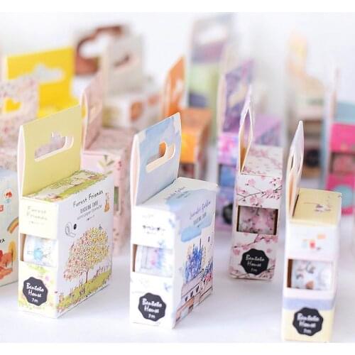 Romantic Cherry Blossom Decoration Washi Tape DIY Scrapbook Cute Flower Feather Sticker Kawaii Masking Tape School