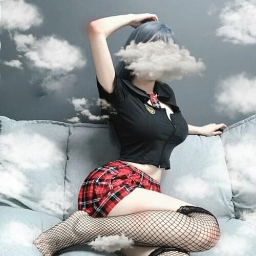 Sexy Lingerie School Girl Cosplay Anime Girl Costumes Mini Skirt England Style Students Set Role Play Live Show Sailor Uniform