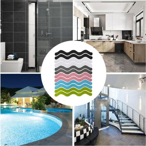 Widely Applied S-Shaped Strips Anti-Slip Bathroom Bathtub Stickers for Family