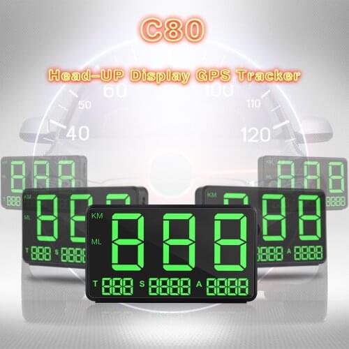 Large Screen 4.5" GPS Speedometer Digital Car Speed Display Over Speeding Alarm System Universal For Bike Motorcycle Truck Car