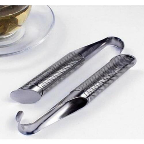 Stainless Steel Pipe Design Strainer Tea Infuser Touch Feel Good Holder Tool Tea Spoon Infuser Filter Sticks Kitchen Accessories