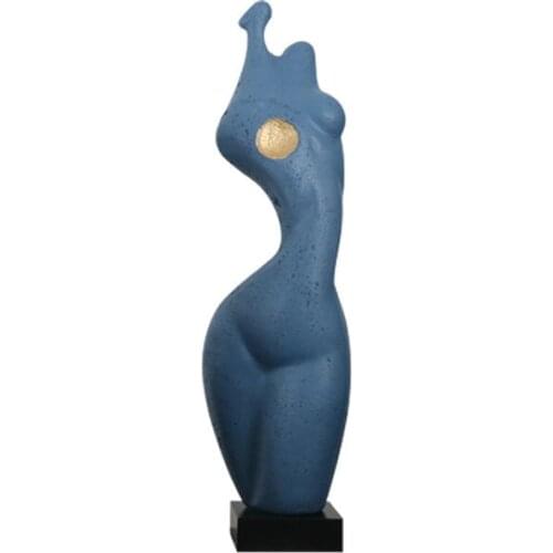 Modern Simple Nordic Luxury Home Decoration Women Abstract Art Statue Figure Ornaments Living Room Resin Female Nude Sculpture