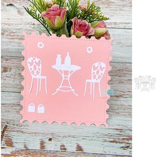 Chair Desk Bottle Set Cutting Dies Metal Frame Stencil for DIY Scrapbooking Card Album Embossing Crafts Die Cut New Arrival 2021